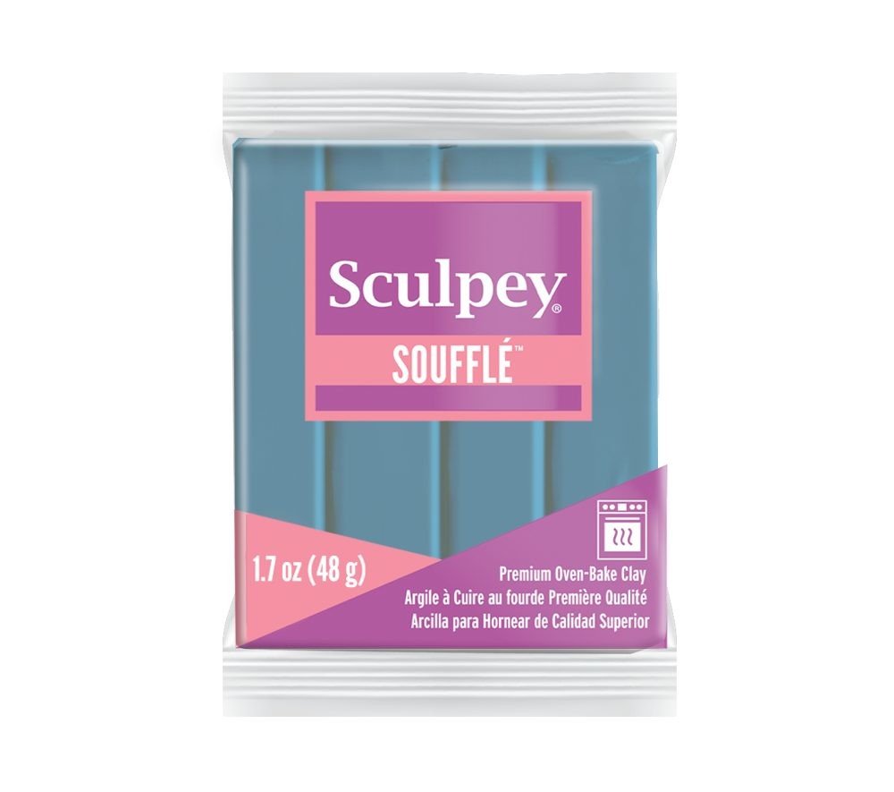 Sculpey SOUFFLÉ Bluestone šedomodrá - 1 ks