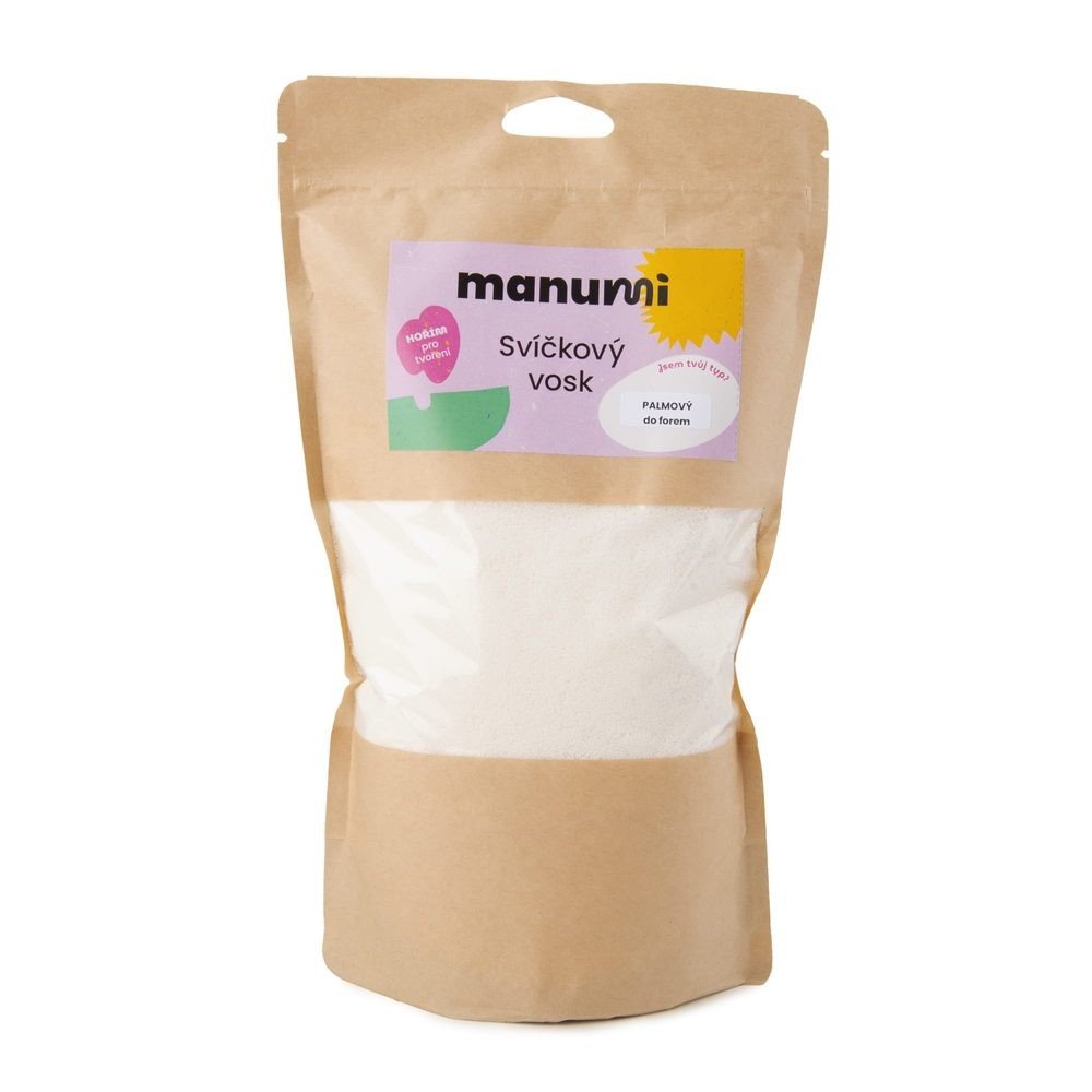 Manumi palmový vosk na svíčky z forem - 1 balení