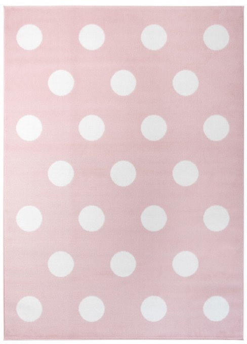 Dětský koberec PINKY Z235A White Dots růžový