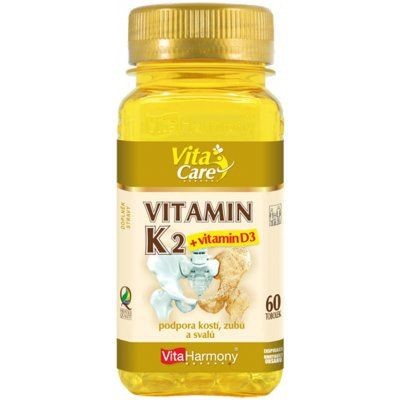 Vita Harmony Vitamin K2 100 µg + D3 25 µg 60 tob. - Vitaharmony