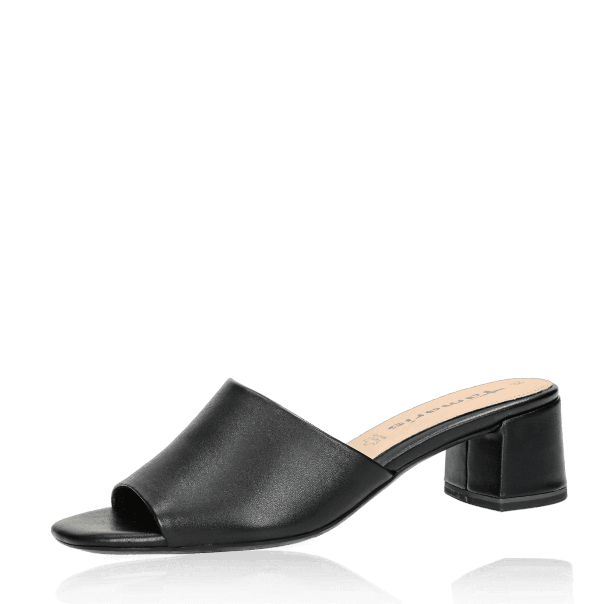 Tamaris dámské kožené pantofle - černé - 36