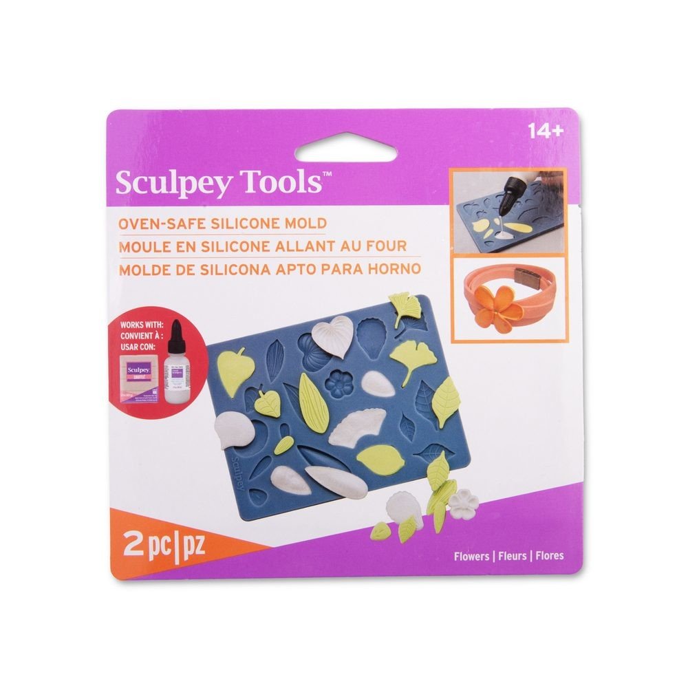 Sculpey silikonová forma Lístky - 1 ks