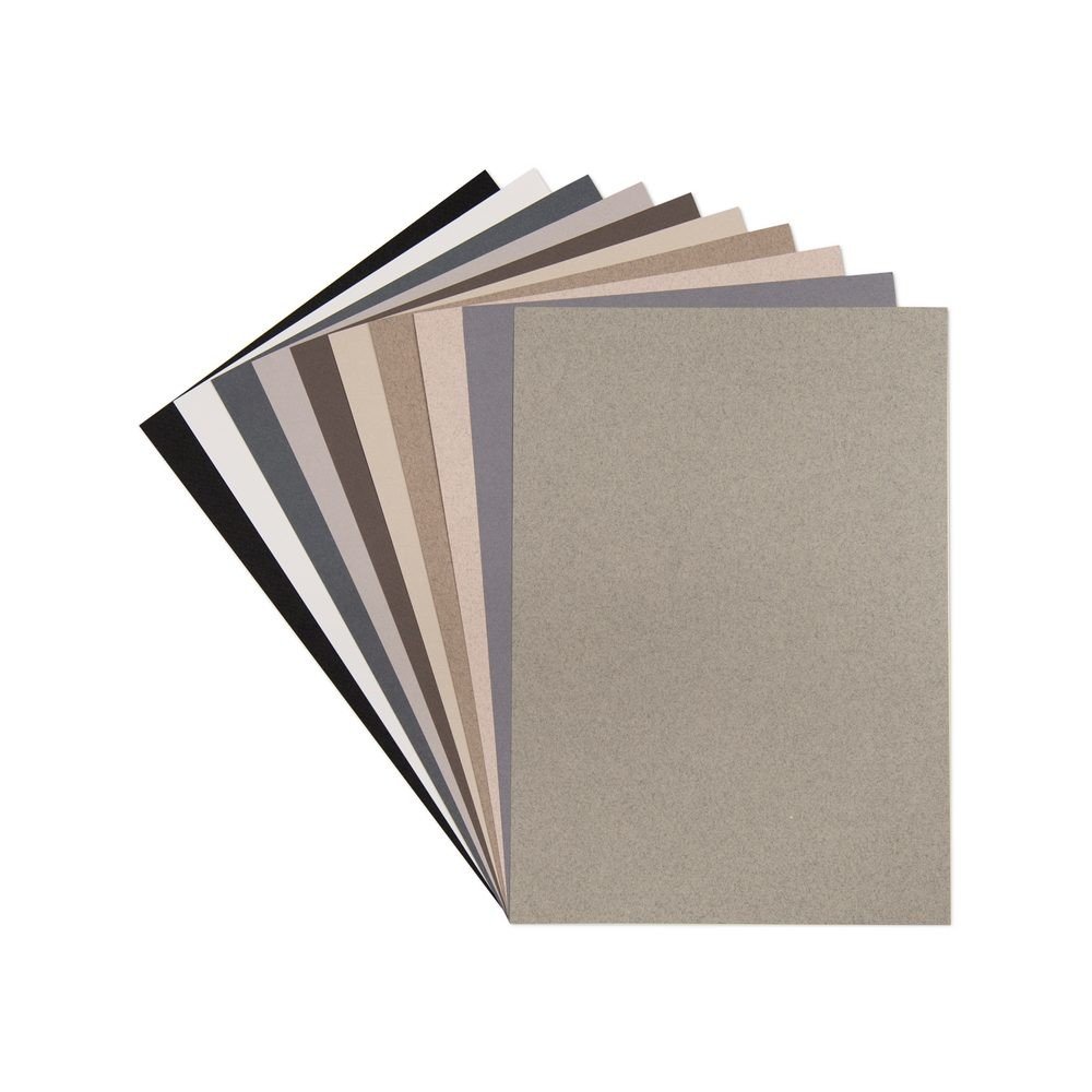 Canson barevné papíry Mi-Teintes GREY 10 listů A4 160g/m² - 1 balení