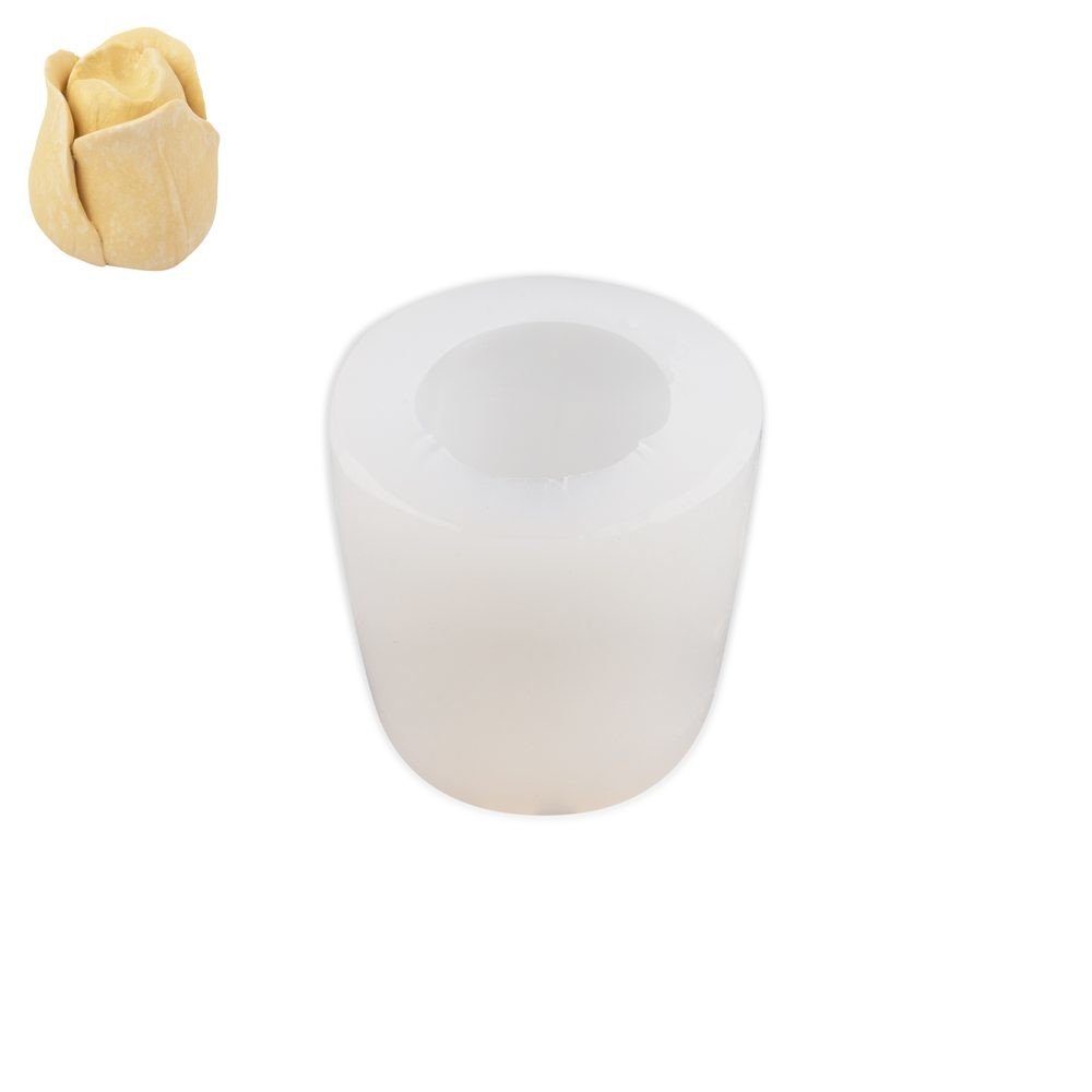 Silikonová forma na odlévání kreativní hmoty růže 45x45mm - 1 ks