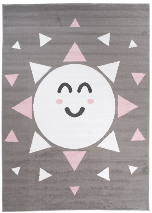 Dětský koberec PINKY DF03A Sun šedý