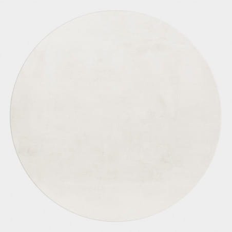 Koberec Pouffy krémový, kruh