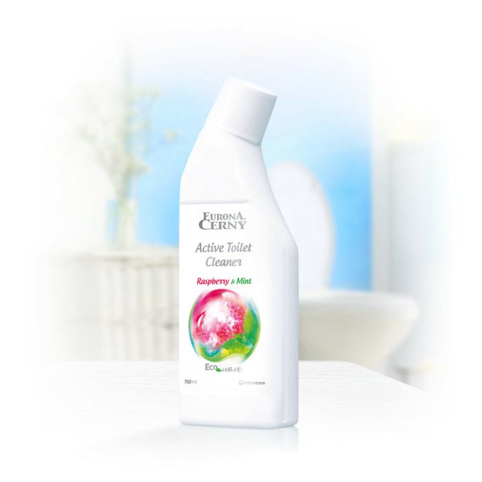 Eurona by Cerny Eurona Raspberry & Mint Aktivní čisticí prostředek pro svěží toaletu 750 ml