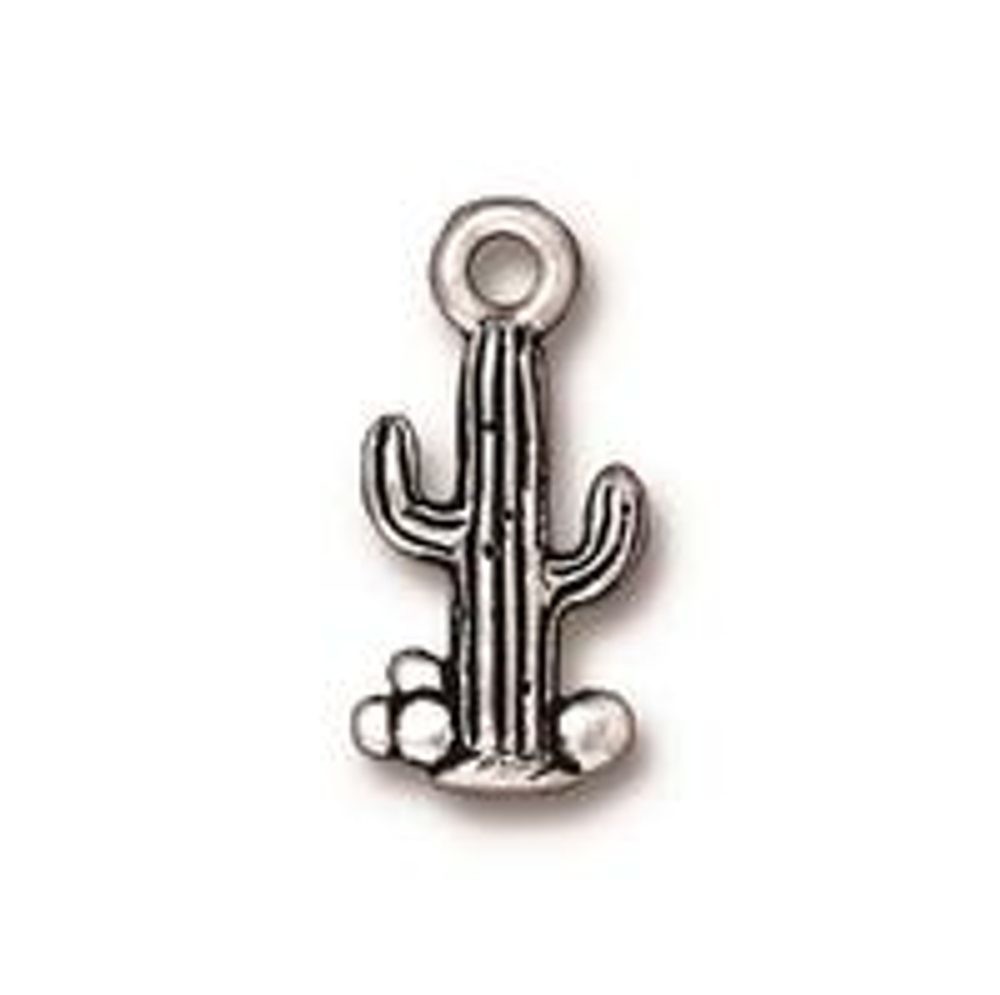 TierraCast přívěsek Saguaro Cactus starostříbrný - 1 ks