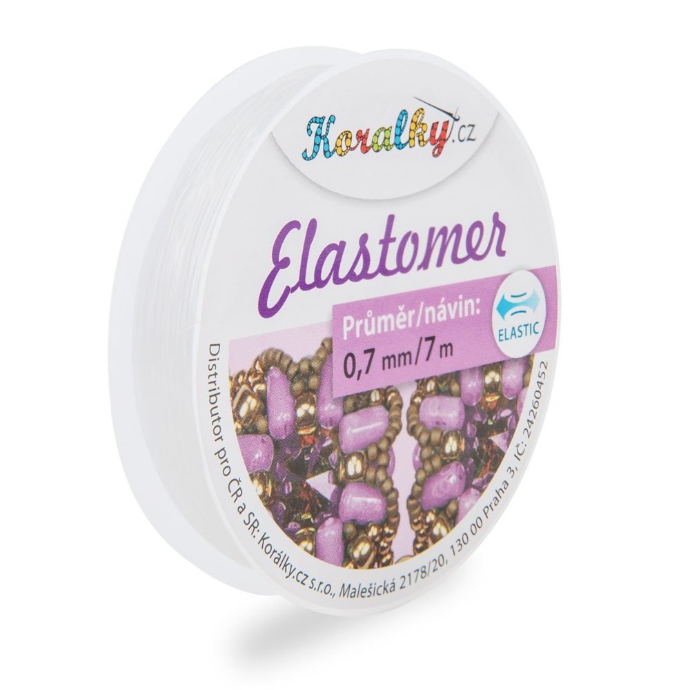 Manumi Elastomer 0,7mm/7m čirý - 1 ks