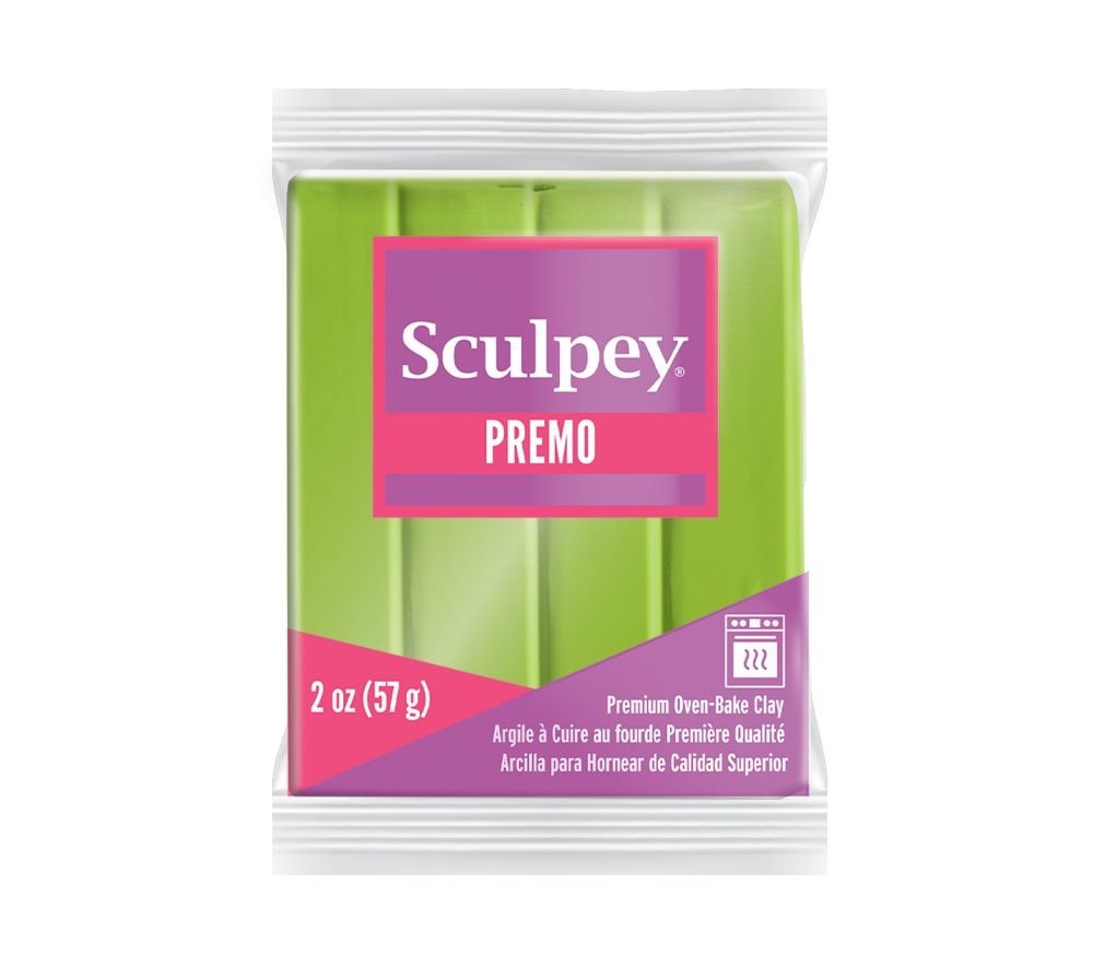 Sculpey PREMO světle zelená perleťová - 1 ks