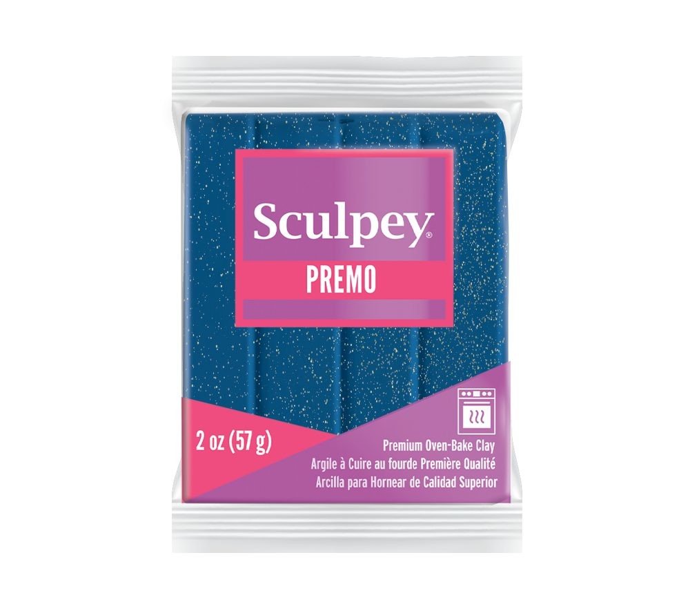 Sculpey PREMO vesmírná s glitry - 1 ks