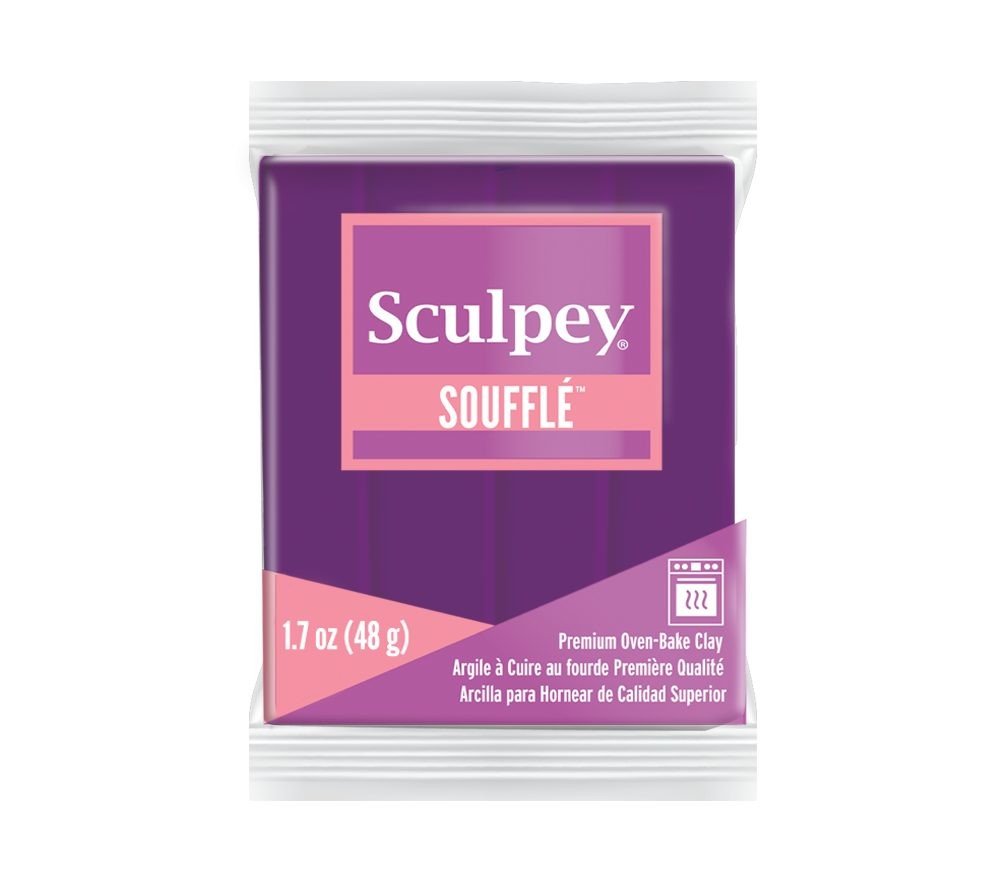 Sculpey SOUFFLÉ grape fialová - 1 ks