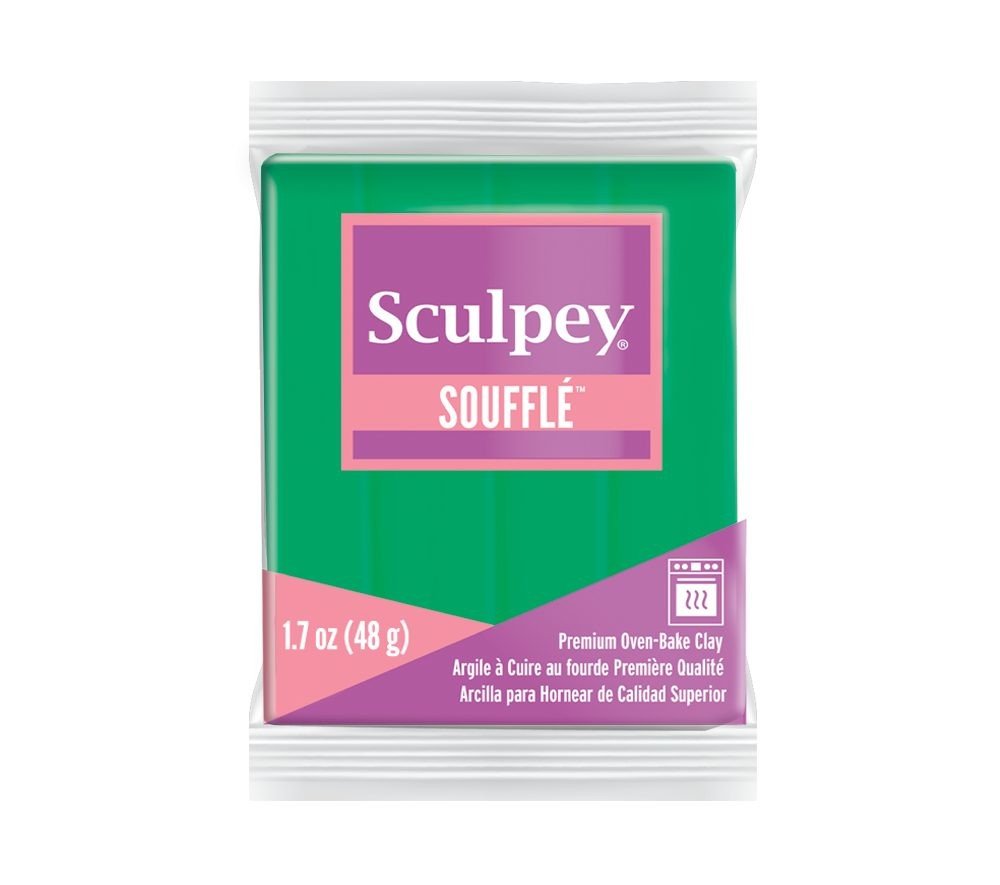 Sculpey SOUFFLÉ Shamrock zelená - 1 ks