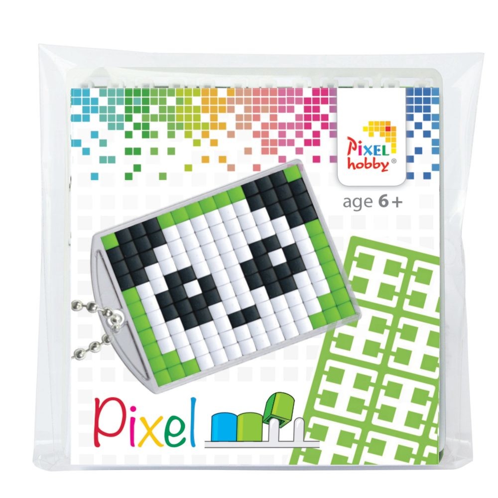 Pixelhobby Pixel klíčenka panda nebo mýval - 1 ks