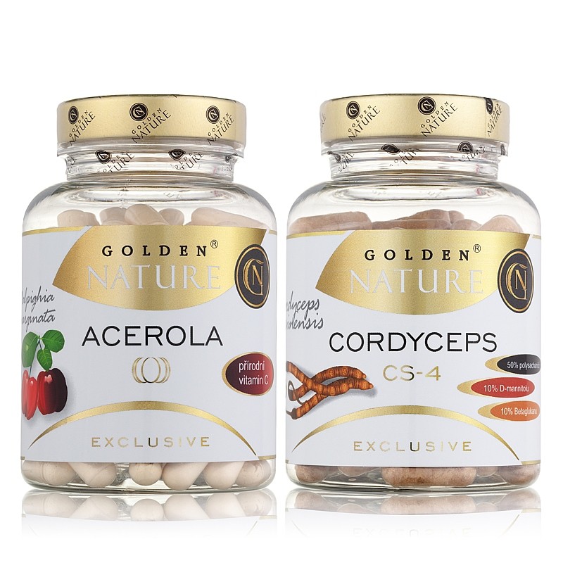 GN Exclusive Acerola 100 cps. + Cordyceps 100 cps - Golden Nature