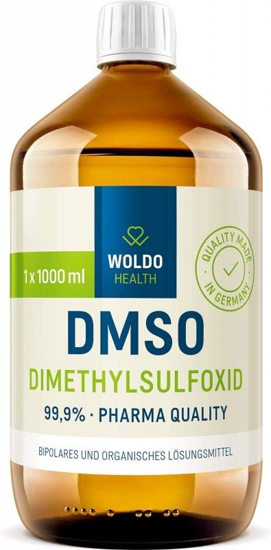 WoldoHealth DMSO dimethylsulfoxid 99,9% ph. Eur. Farmaceutická kvalita 1000 ml - Woldohealth