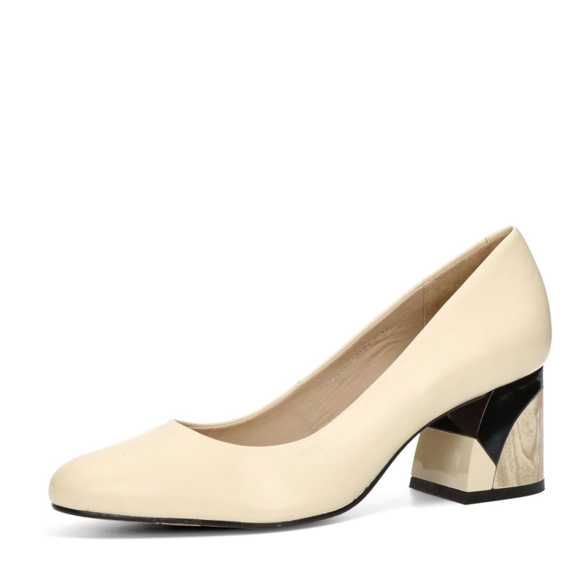 ETIMEĒ dámské kožené lodičky - béžové - 36