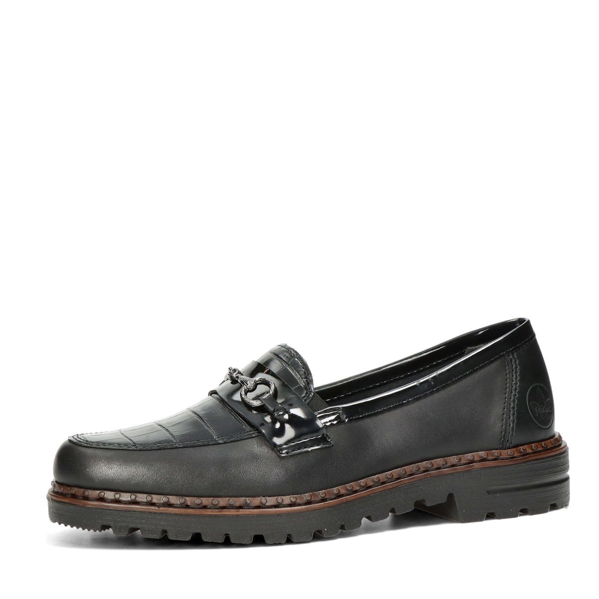 Rieker dámské každodenní polobotky - černé - 36