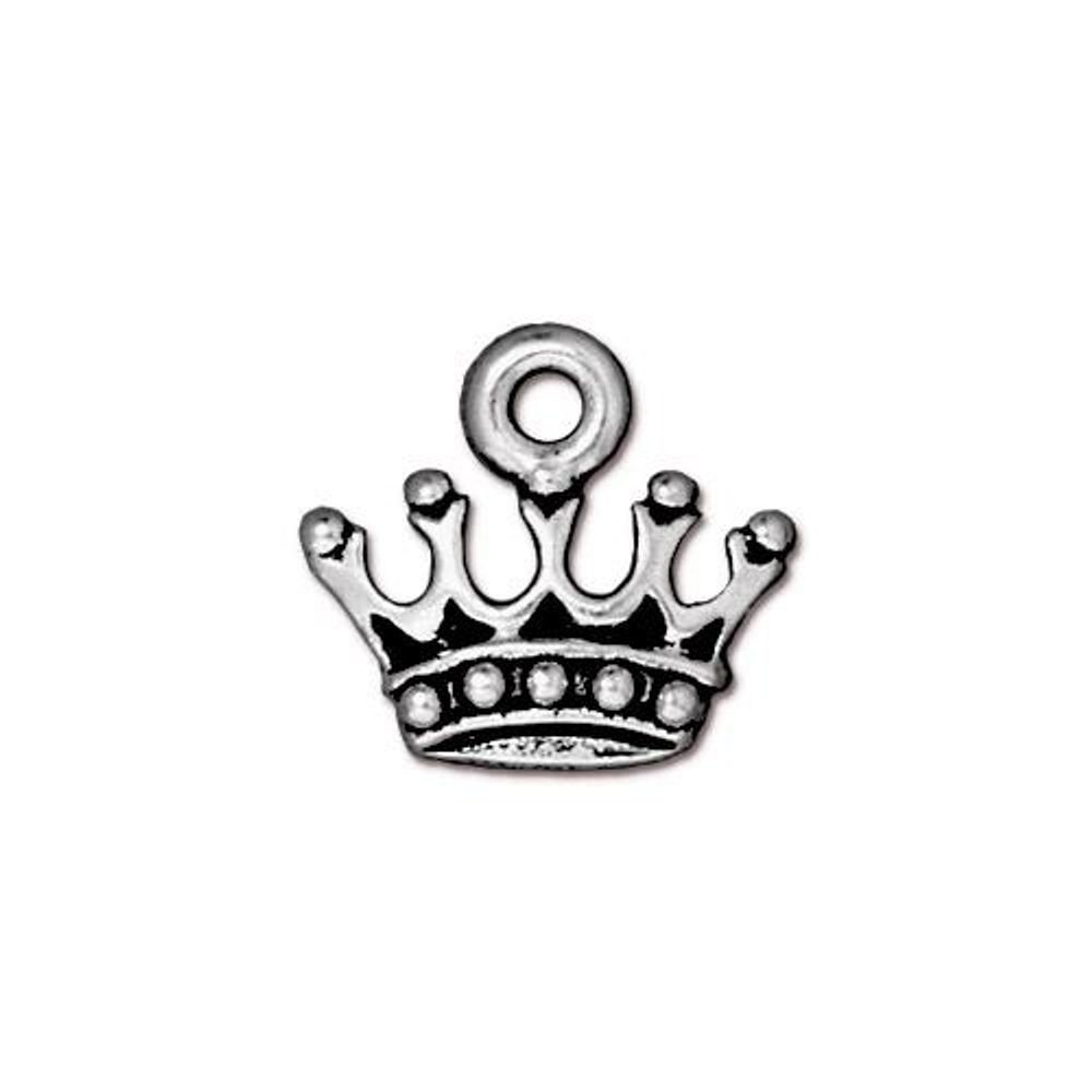 TierraCast přívěsek King's Crown starostříbrný - 1 ks