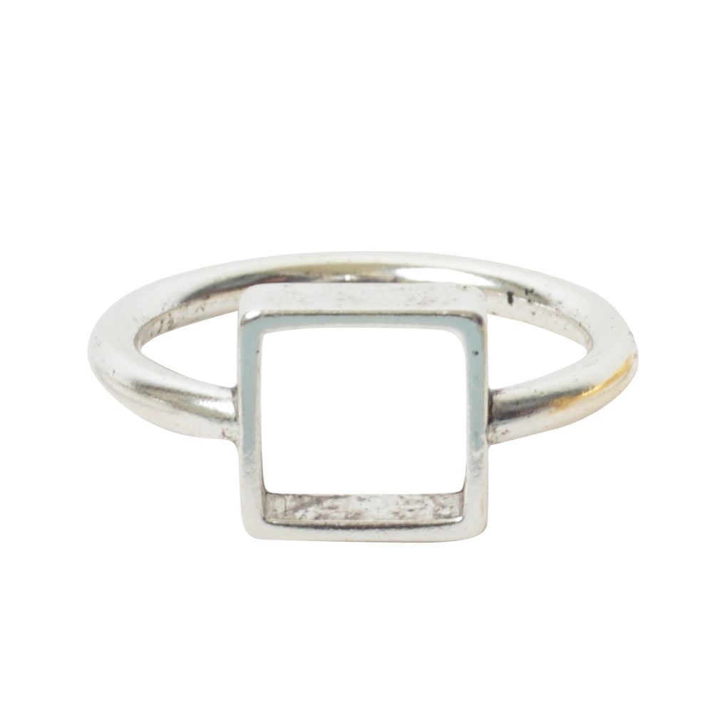Nunn Design základ na prsten s rámečkem čtverec 9,5mm postříbřený - 1 ks