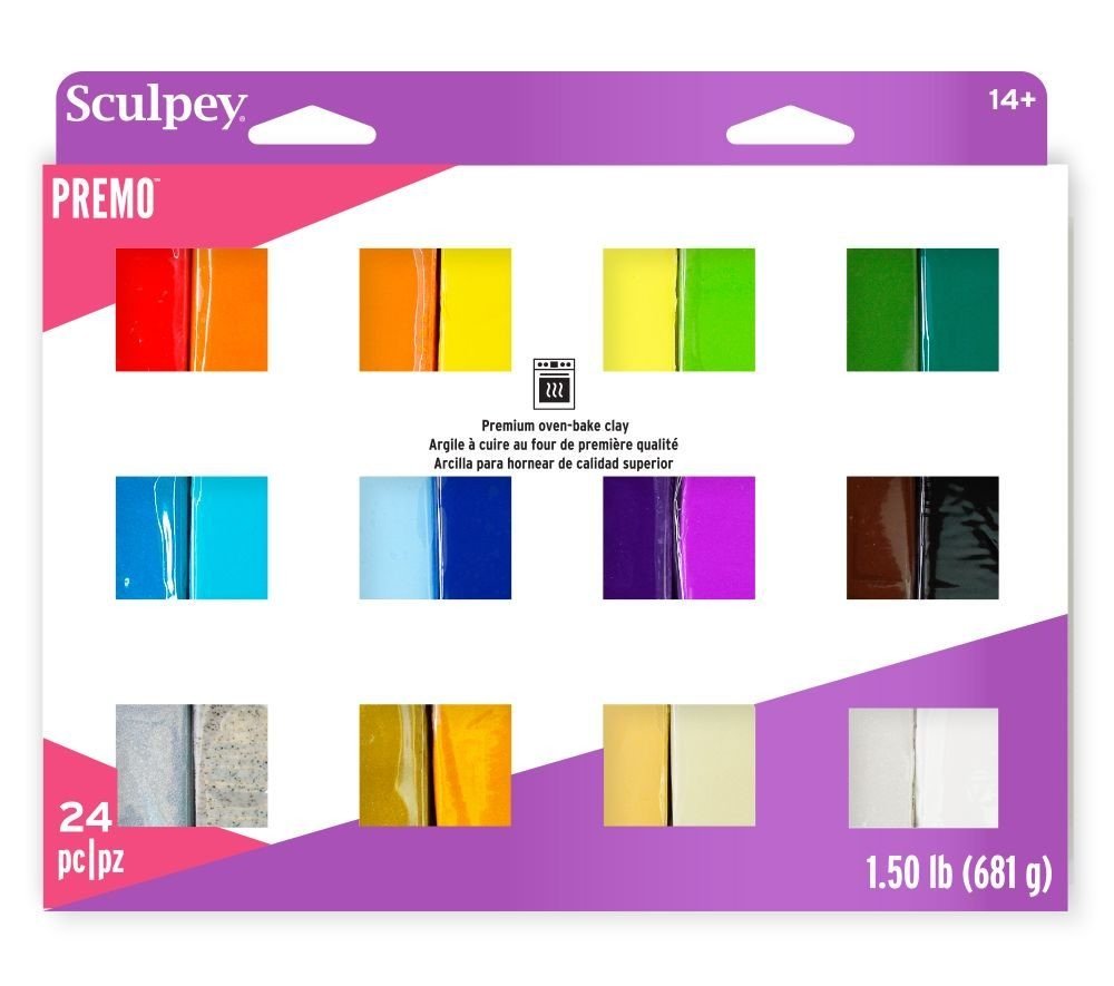 Sculpey PREMO sada 681g 24 barev - 1 sada