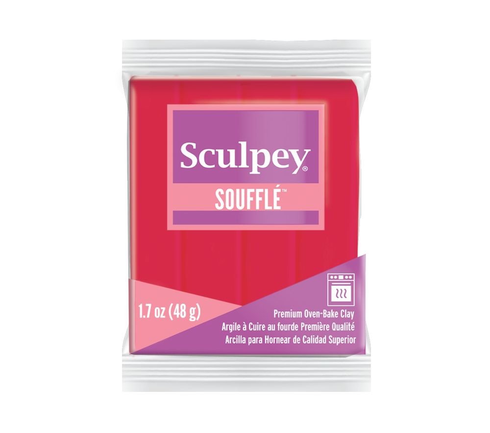 Sculpey SOUFFLÉ Raspberry růžová - 1 ks
