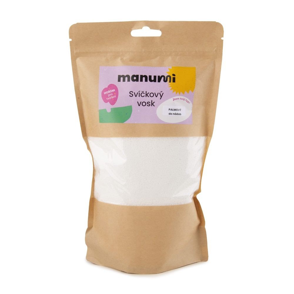 Manumi palmový vosk na svíčky do skla, keramiky a nádob - 1 balení