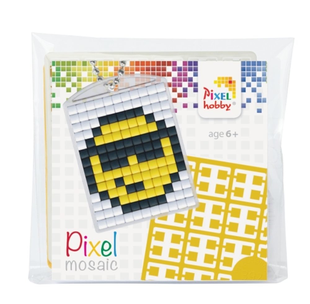 Pixelhobby Pixel klíčenka smajlík - 1 ks