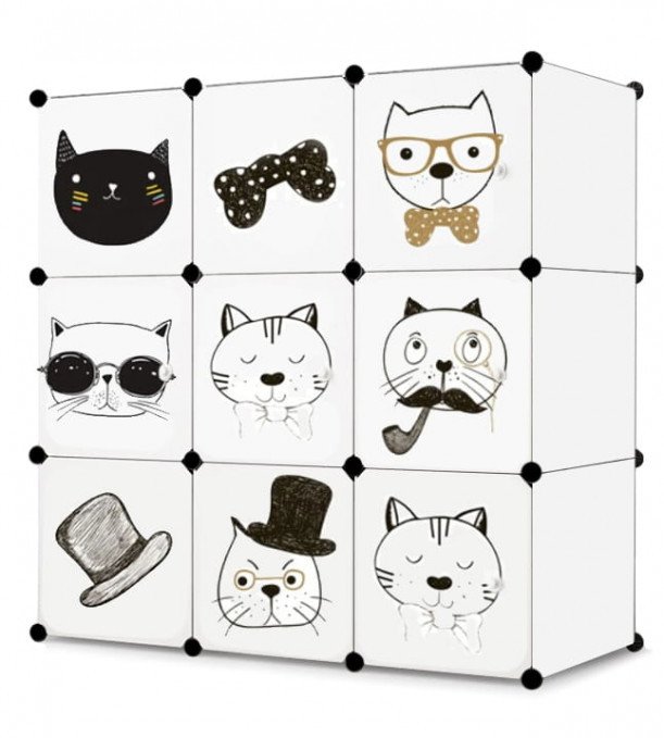 Dětská modulární skříň 9x