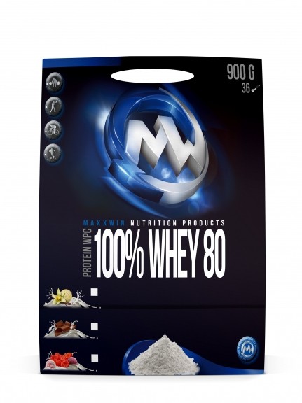 100% MaxxWin WHEY Protein 80 900g (Čokoláda) - MaxxWin