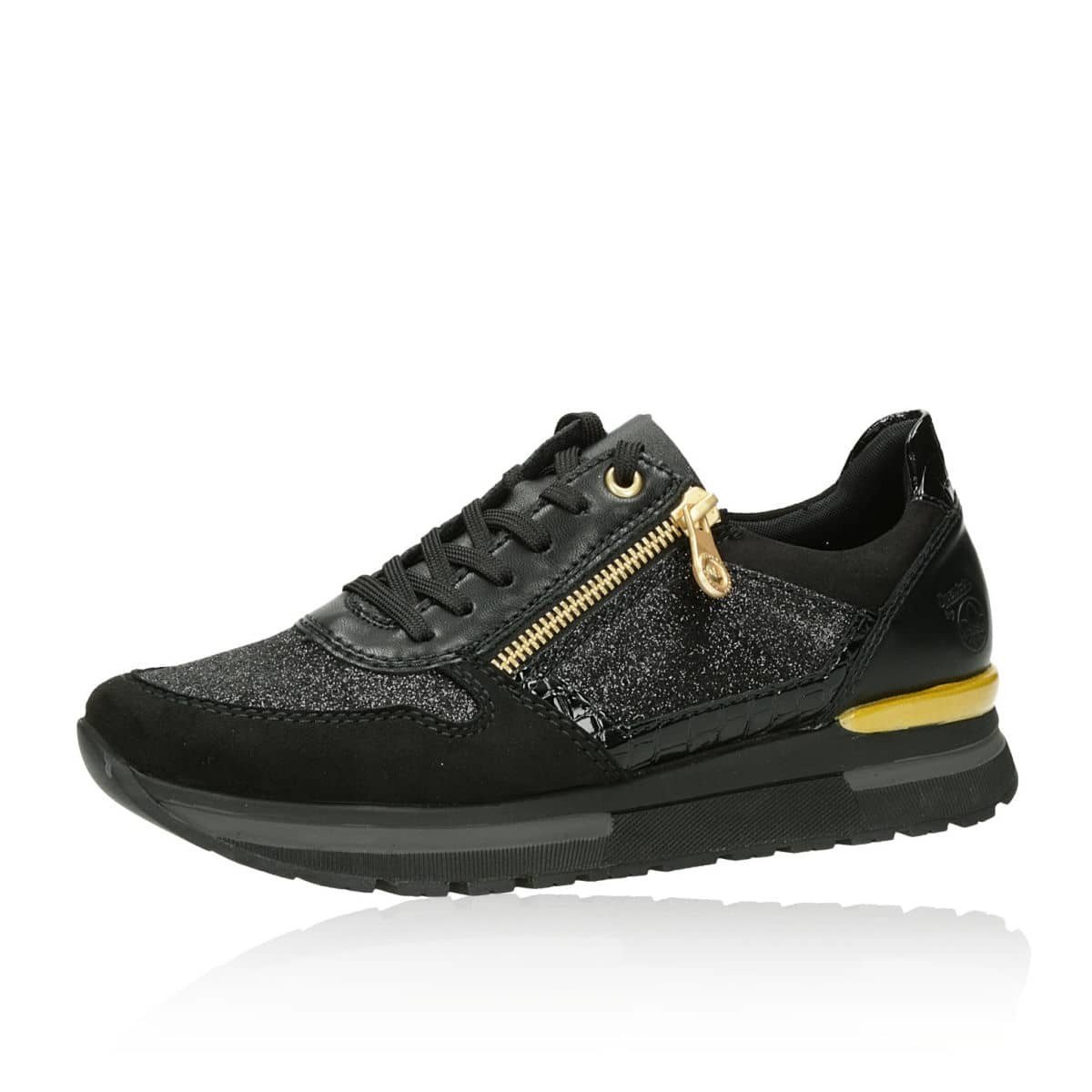 Rieker dámské stylové tenisky - černé - 36