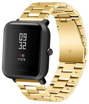Ocelový pásek pro chytré hodinky (20mm) barva Zlatá BIPSSG