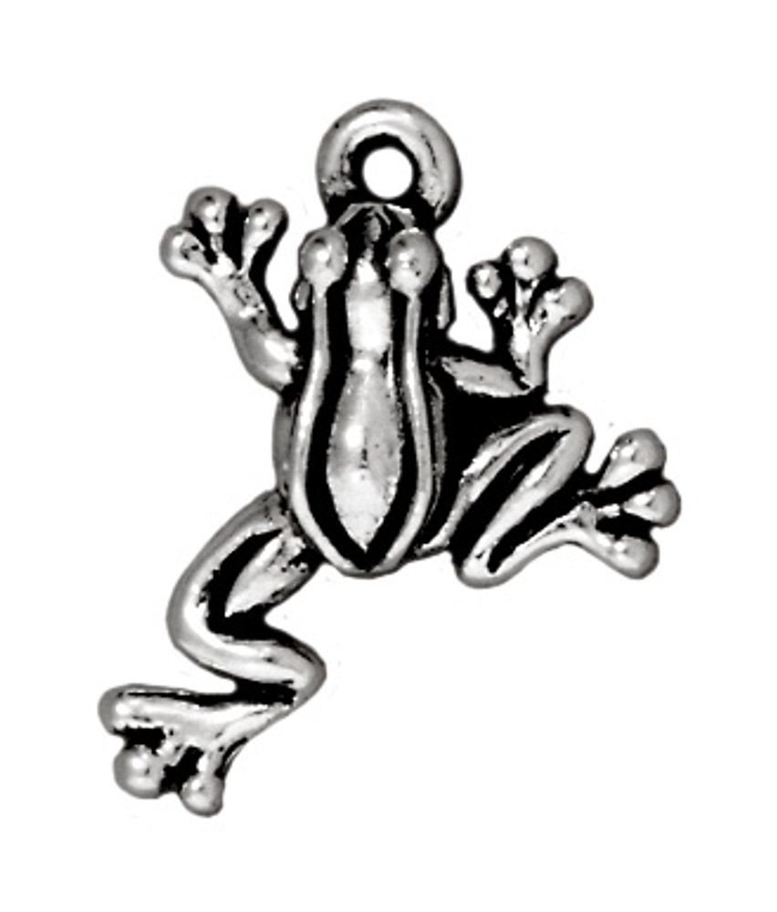 TierraCast přívěsek Leap Frog starostříbrný - 1 ks