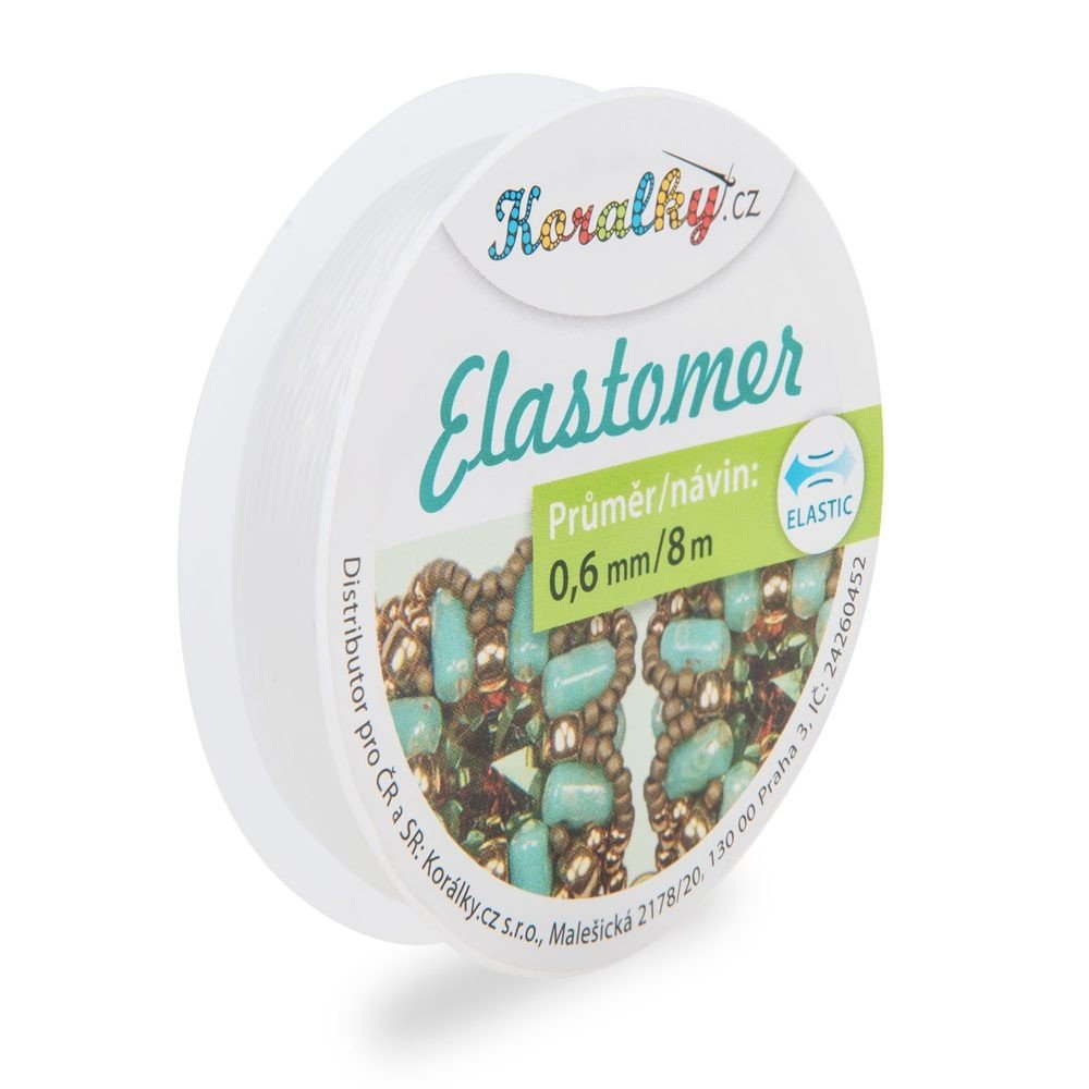 Manumi Elastomer 0,6mm/8m čirý - 1 ks