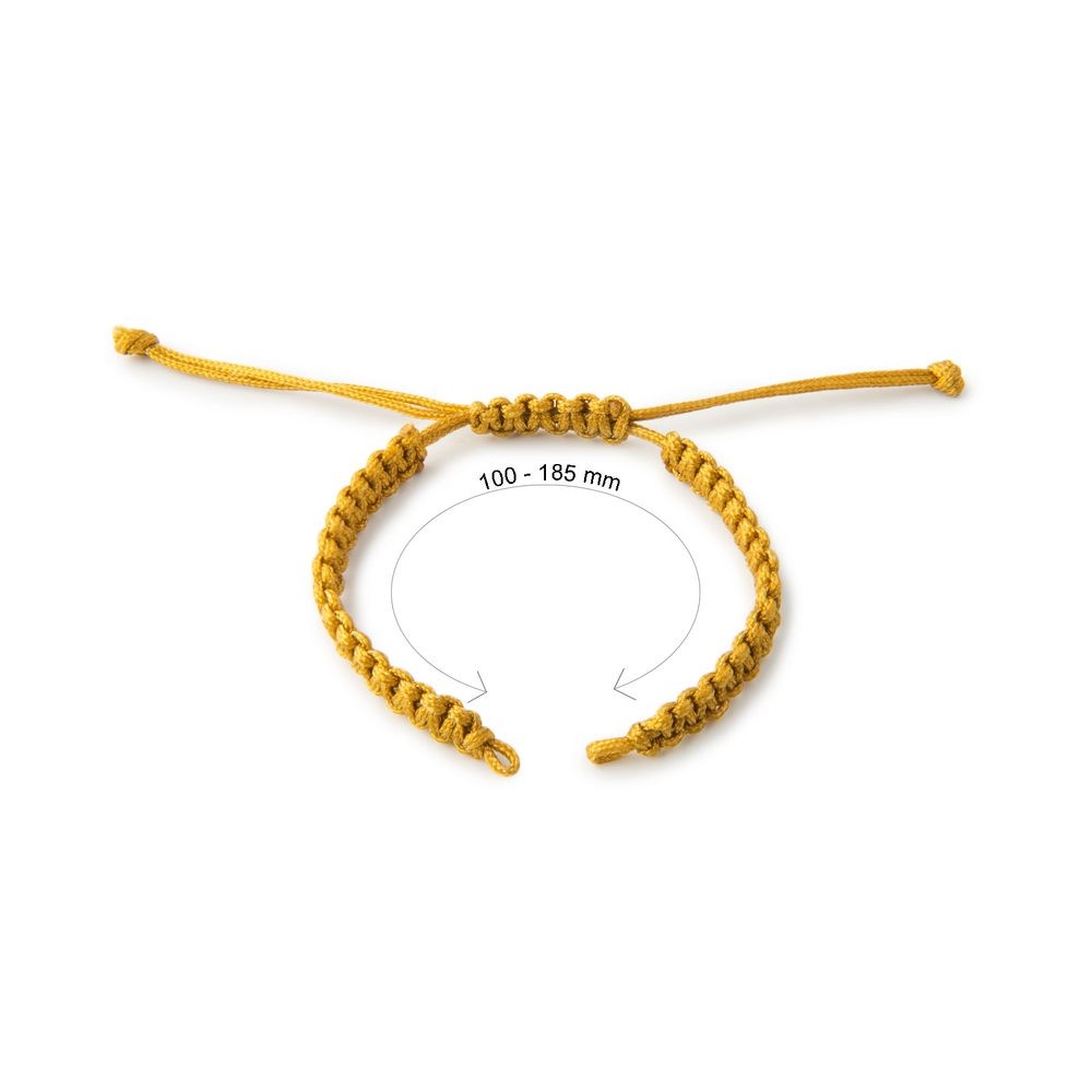 Nylonový základ na Shamballa náramky 110mm zlatý - 1 ks
