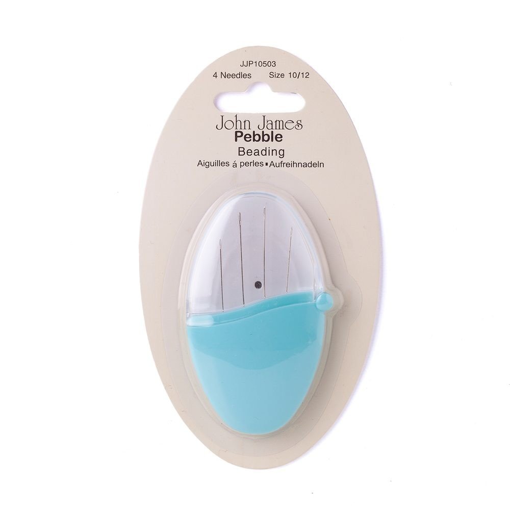 Jehly na korálky John James velikost 10/12 v plastovém pouzdře 4ks - 1 ks