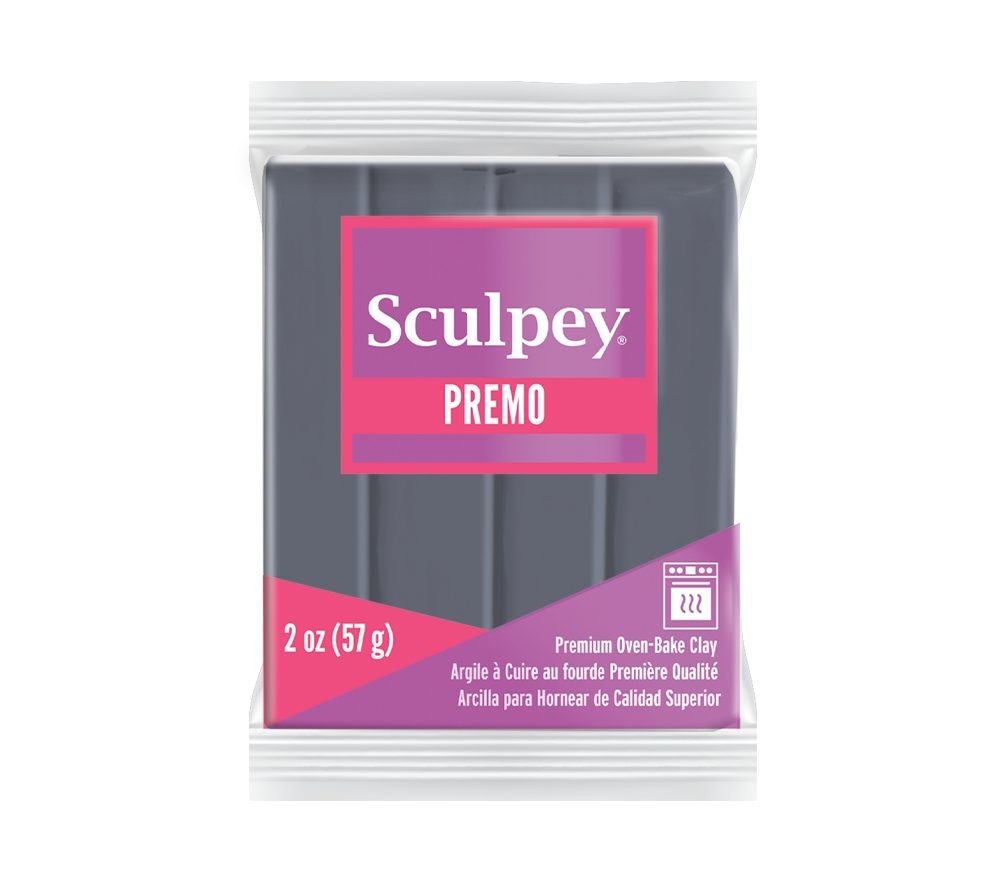 Sculpey PREMO tmavě šedá - 1 ks
