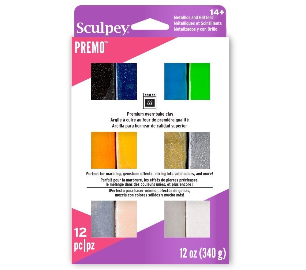 Sculpey PREMO Accents sada 340g 12 barev - 1 sada
