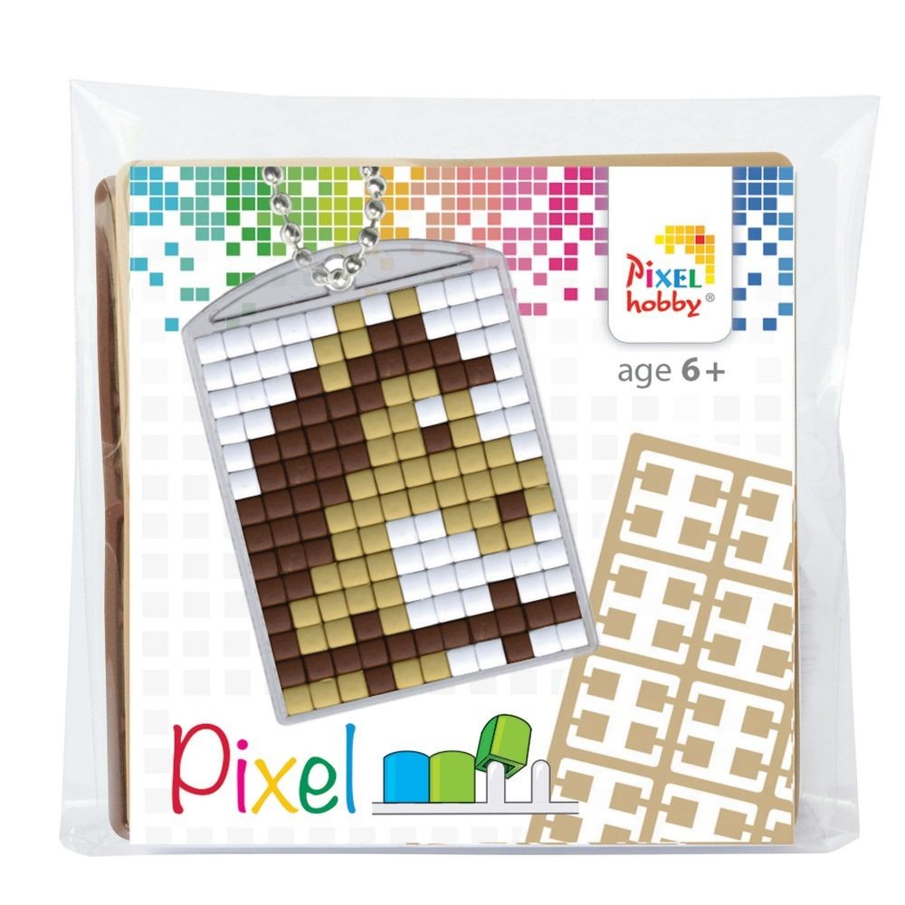 Pixelhobby Pixel klíčenka kůň nebo jelen - 1 ks