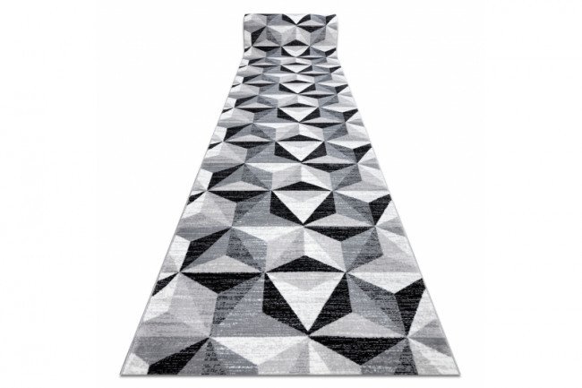 Běhoun ARGENT - W6096 trojúhelníky 3D šedý / černý