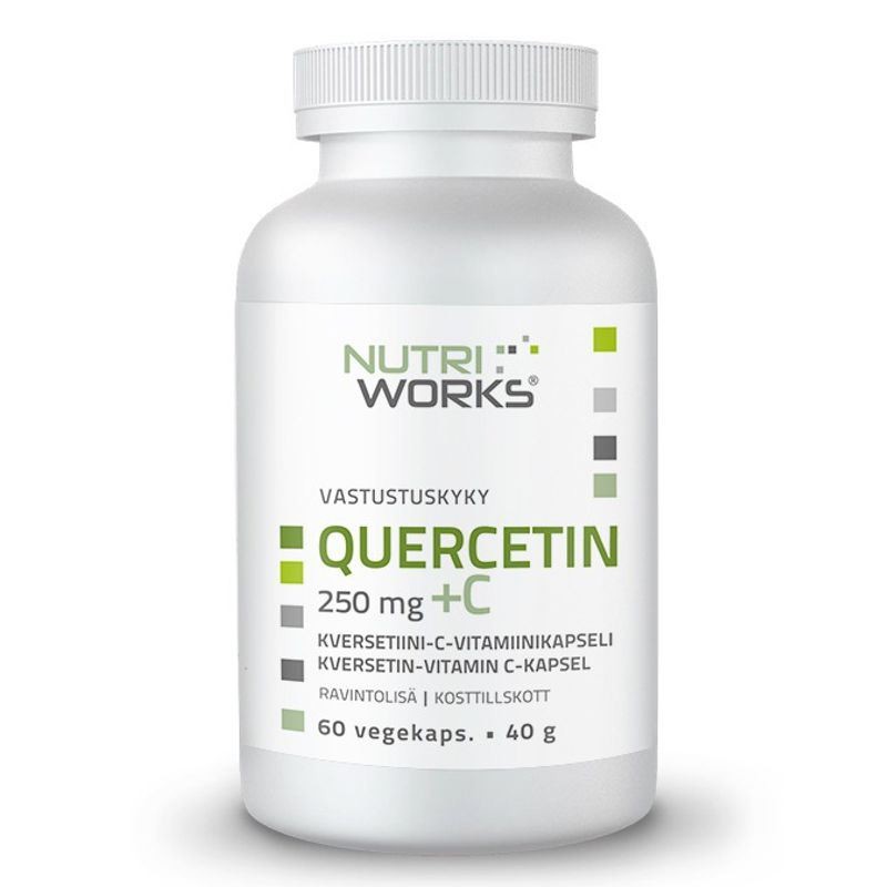 NutriWorks Quercetin + Vitamin C 250mg 60 kapslí - NutriWorks