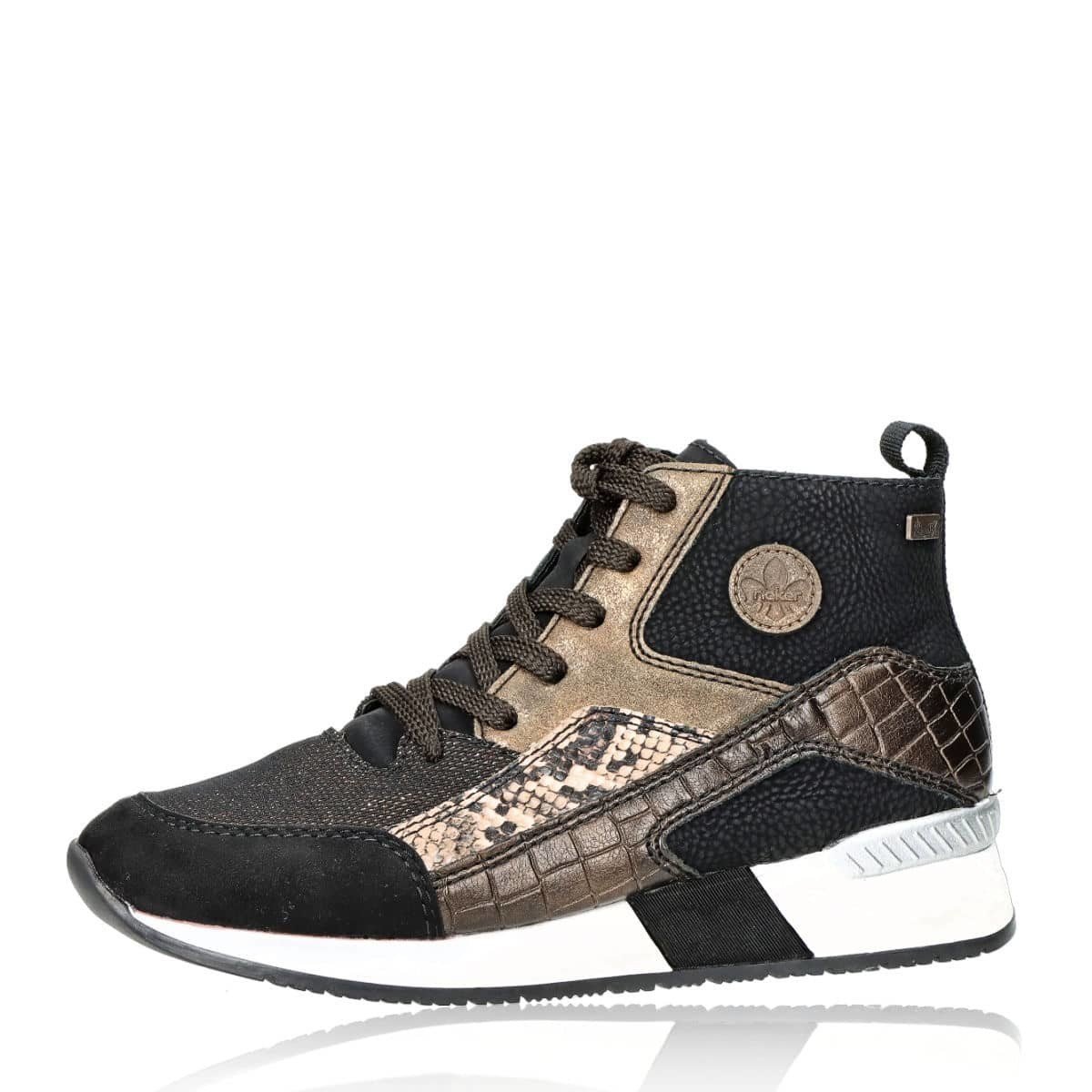 Rieker dámské stylové kotníkové tenisky - černé - 36