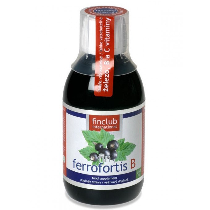 Finclub Ferrofortis B železo v "tekuté" formě 250 ml