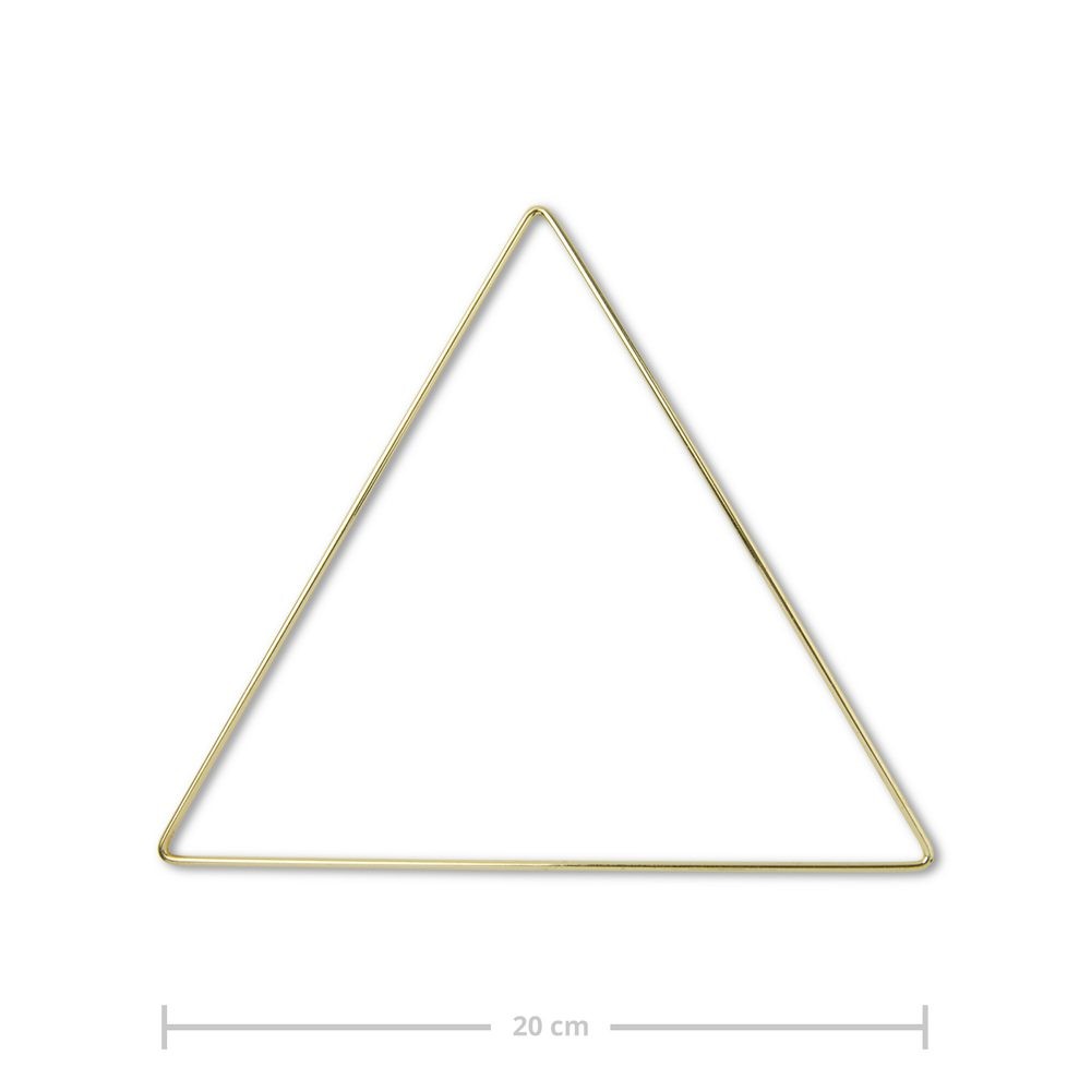 Kovový rám trojúhelník na macramé 20cm - 1 ks
