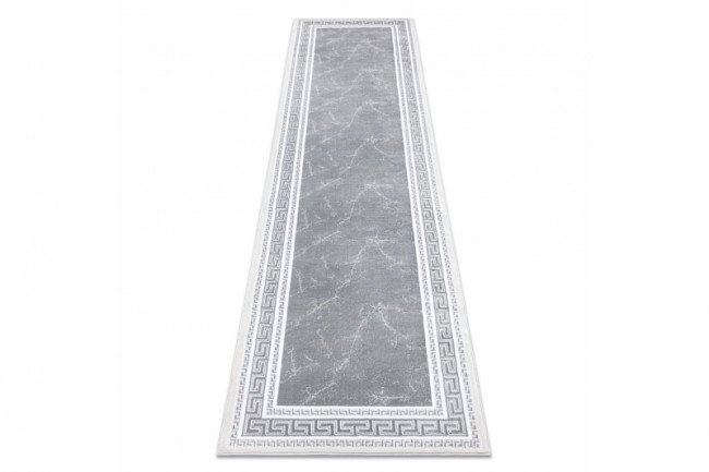 Koberec / Běhoun GLOSS 2813 27 ramka, řecký - šedý