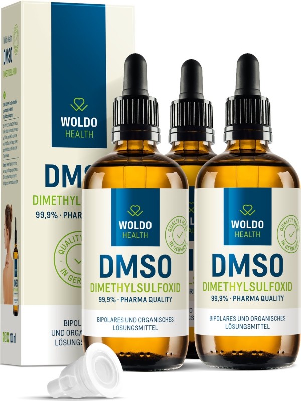 2+1 WoldoHealth DMSO dimethylsulfoxid 99,9% 300 ml. - Woldohealth