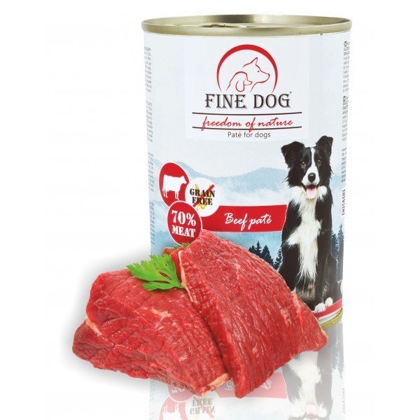 Fine Dog FoN konzerva pro psy drůbeží 70% masa Paté 400g