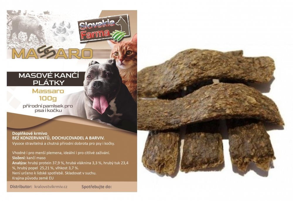 Sušené hovězí plíce SlovakiaFarma Massaro 100g