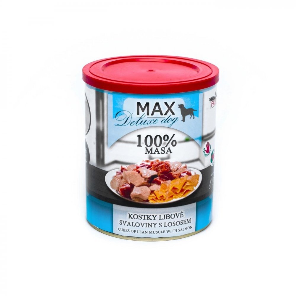 MAX 800g kostky libové svaloviny s lososem
