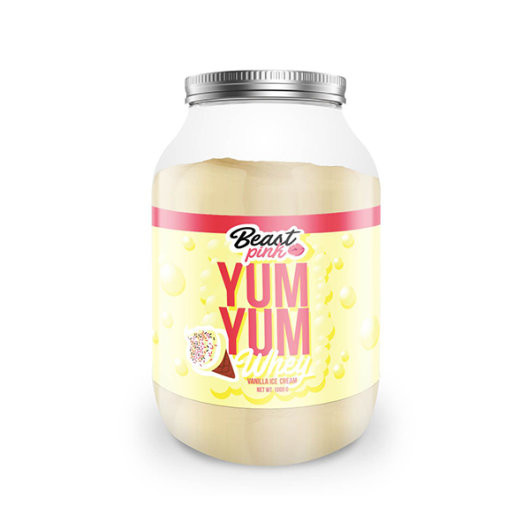 Protein Yum Yum Whey 1000 g - BeastPink Příchuť: Vanilková zmrzlina